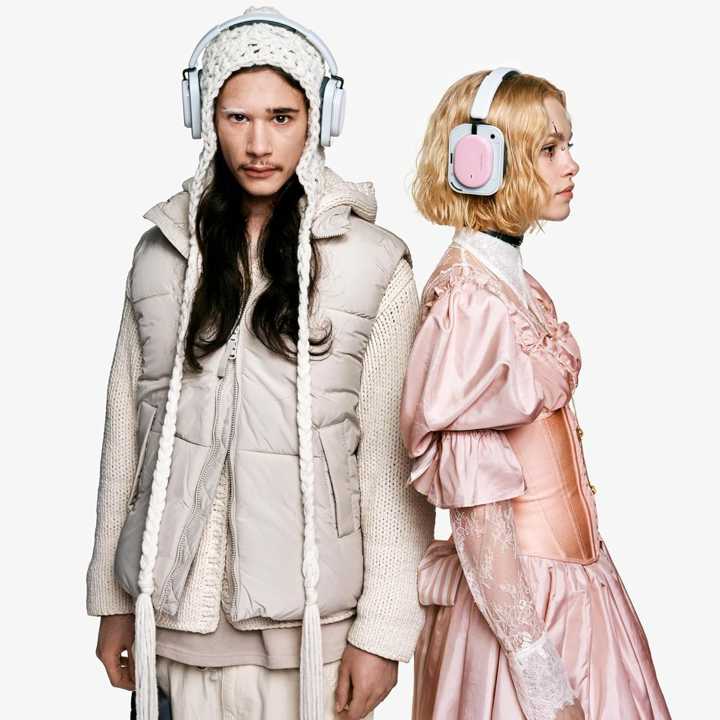 Handsfree Bluetooth Nothing Headphone (a), MultiPoint, A2DP, ANC, Różowy