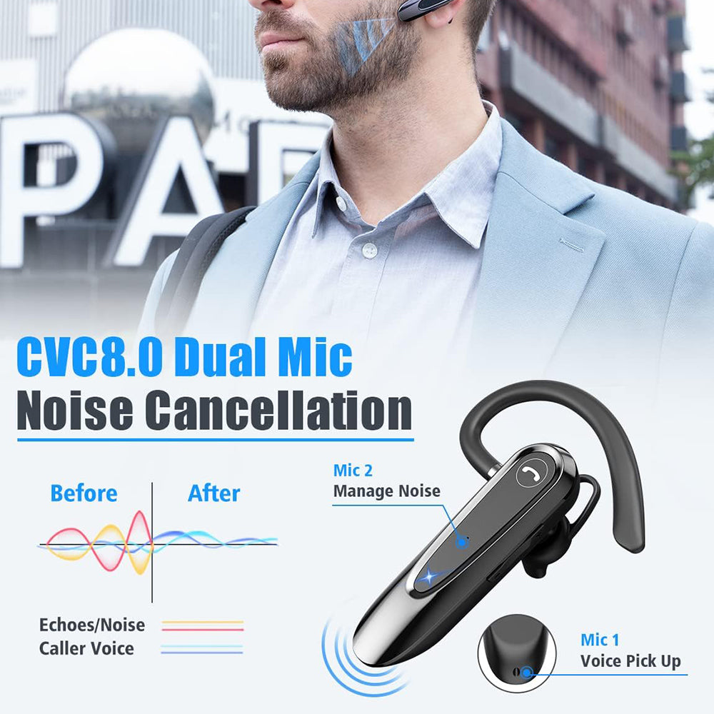 Handsfree Bluetooth Techsuit CB2 AirTalk, A2DP, Czarny