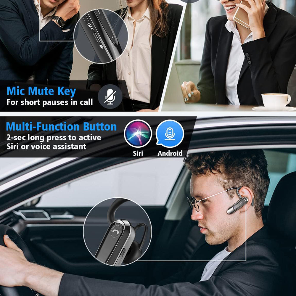 Handsfree Bluetooth Techsuit CB2 AirTalk, A2DP, Czarny
