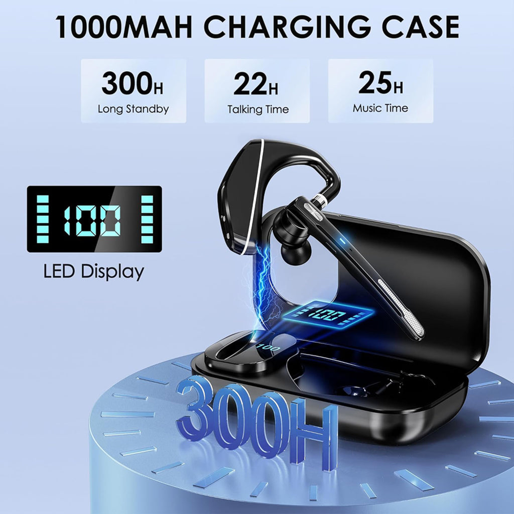 Słuchawka Call Center Bluetooth Techsuit Hearyo A6L, Czarna
