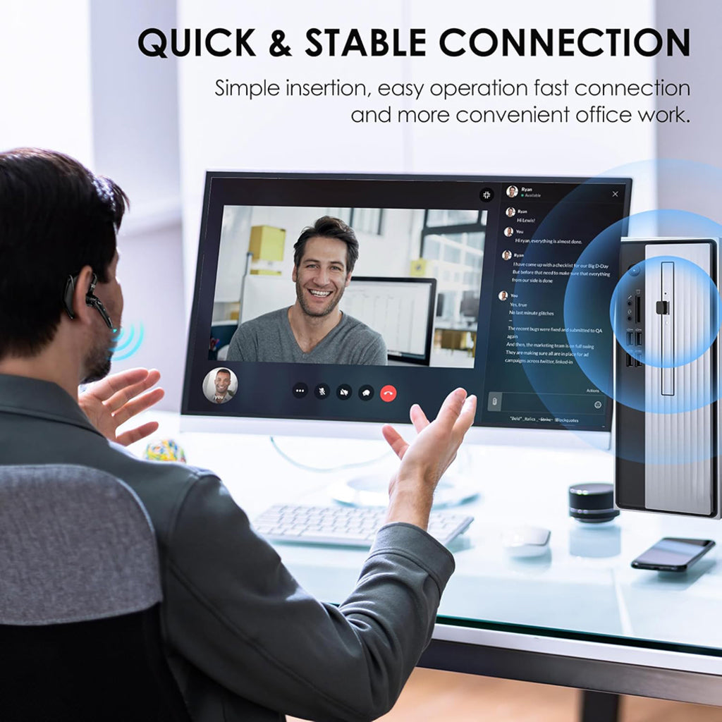Słuchawka Call Center Bluetooth Techsuit Hearyo A6L, Czarna