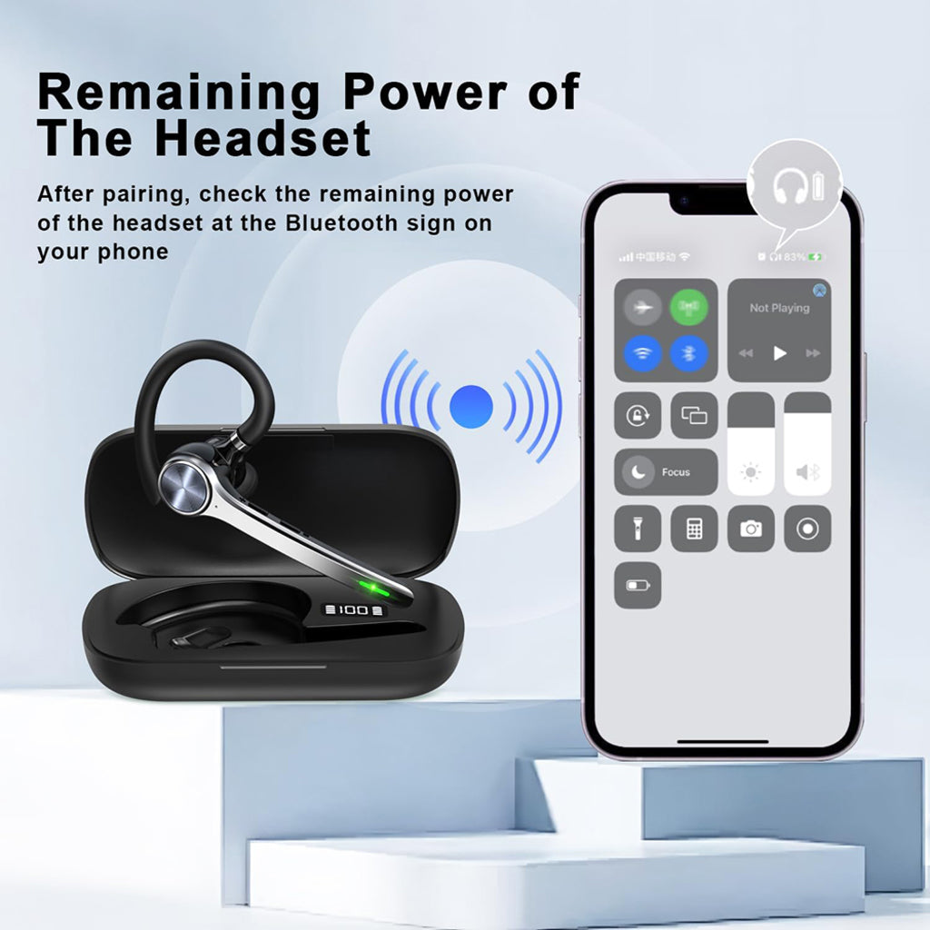 Zestaw słuchawkowy Bluetooth Techsuit NeXound G7, MultiPoint, A2DP, Czarny
