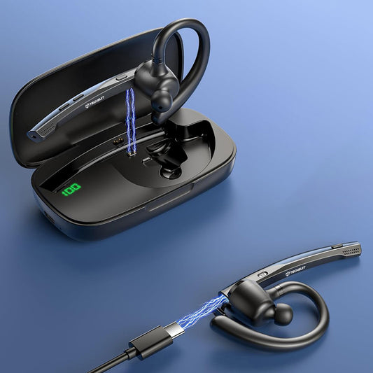 Zestaw słuchawkowy Bluetooth Techsuit Vocelis Pro CB4, A2DP, Niebieski