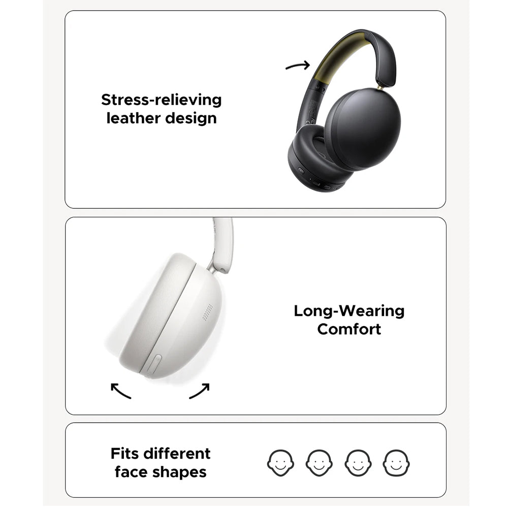 Handsfree Bluetooth UGREEN HiTune Max 2 HP205, MultiPoint, A2DP, ANC, Czarny