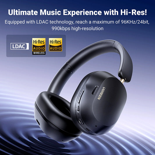 Słuchawki Bluetooth UGREEN HiTune Max5C HP203, A2DP, ANC, Niebieskie