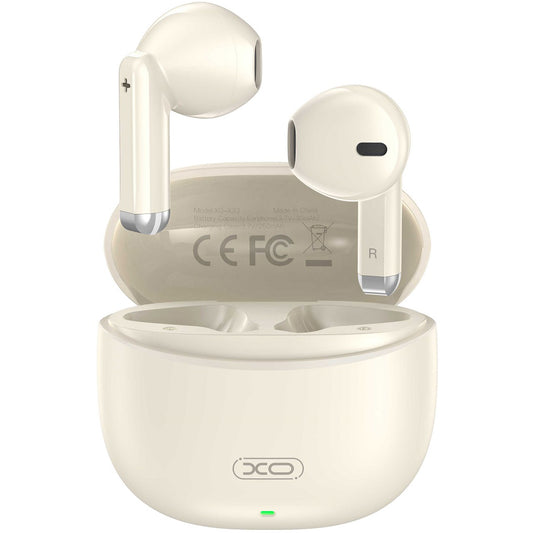 Zestaw głośnomówiący Bluetooth XO Design X33, TWS, beżowy