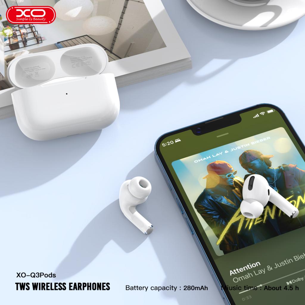 Słuchawki Bluetooth XO Design Q3 Pods, TWS, Białe