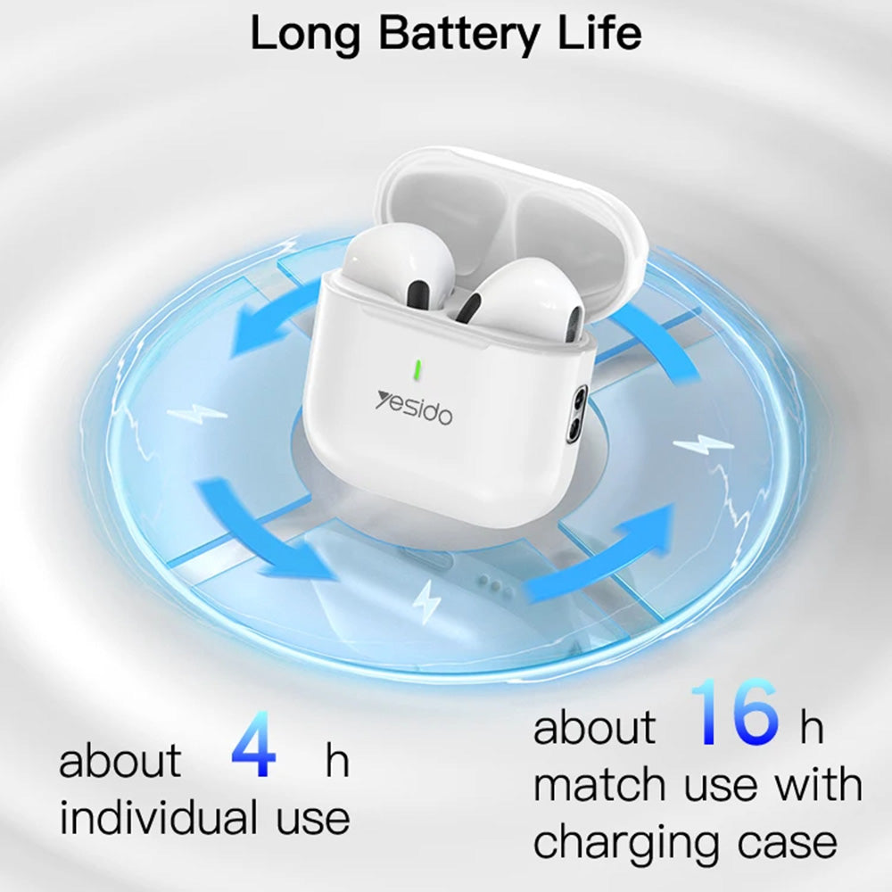 Handsfree Bluetooth Yesido TWS17, TWS, Biały