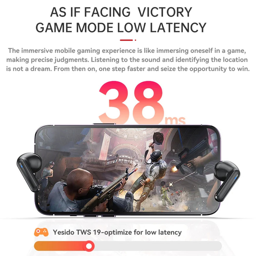 Handsfree Bluetooth Yesido TWS19, TWS, Czarny