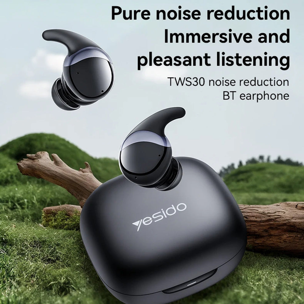 Handsfree Bluetooth Yesido TWS30, TWS, ANC, Czarny