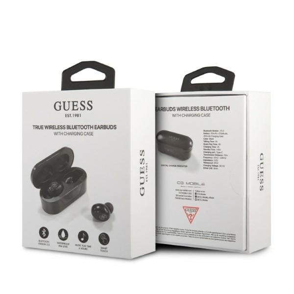 Handsfree Bluetooth Guess Classic Logo, TWS, Czarny