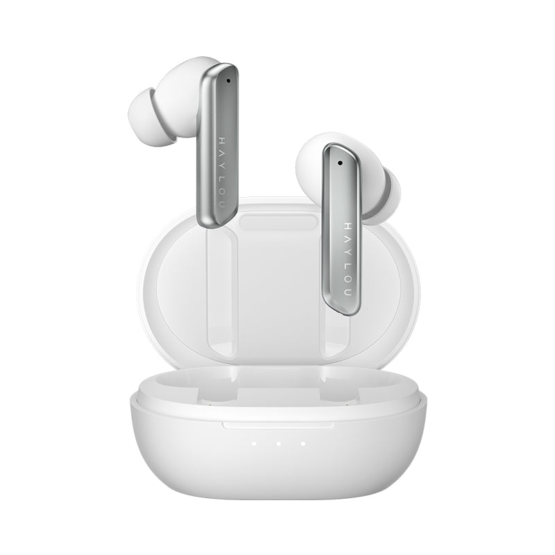 Zestaw słuchawkowy Bluetooth Haylou W1, TWS, Srebrny