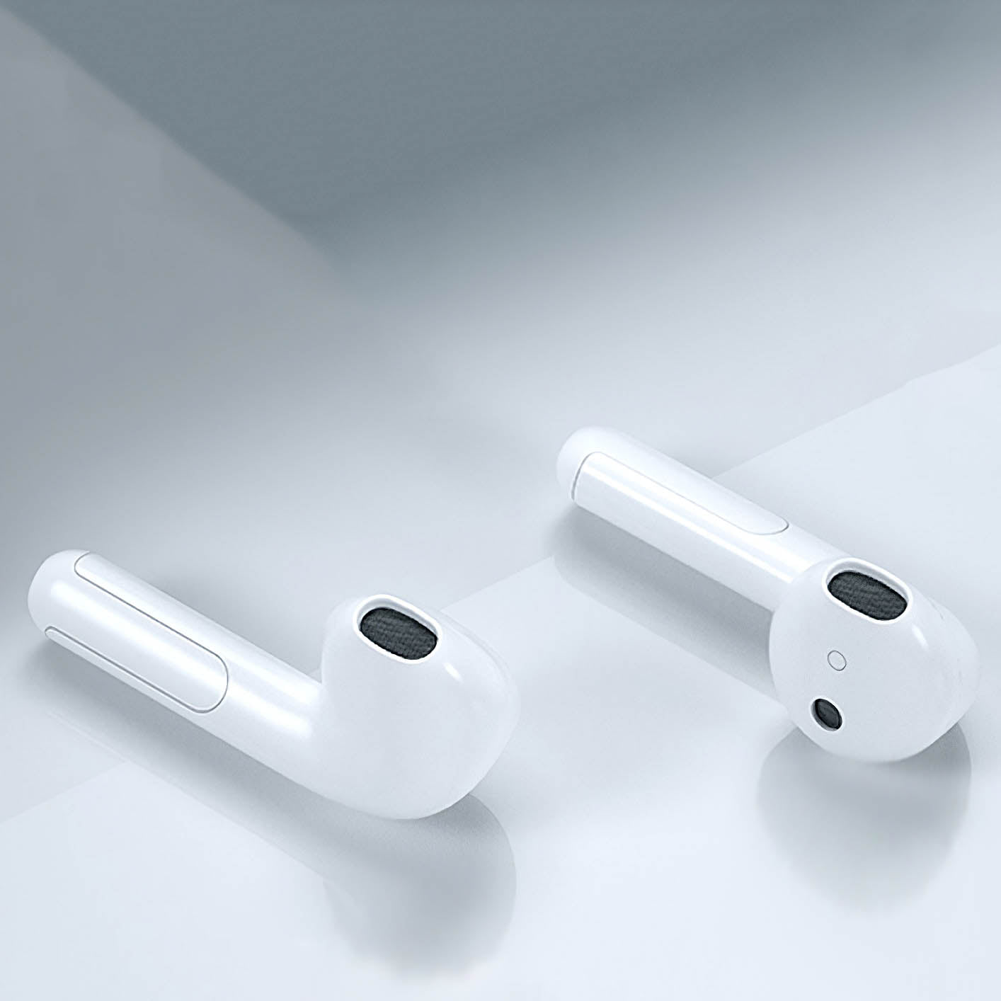 Zestaw słuchawkowy Bluetooth Rock Space EB100, TWS, biały