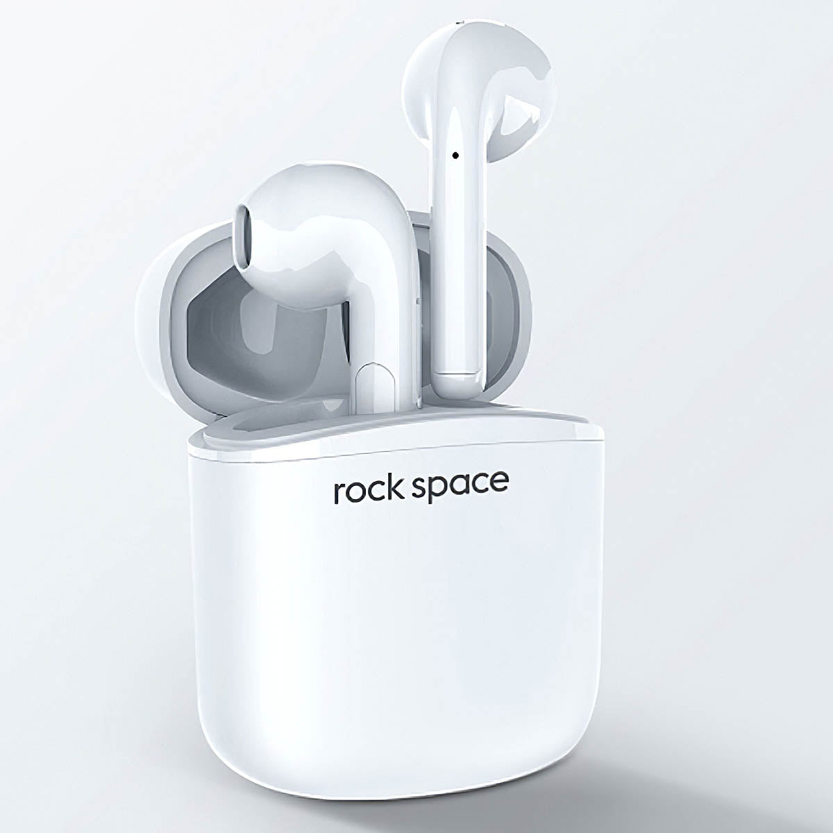 Zestaw słuchawkowy Bluetooth Rock Space EB100, TWS, biały