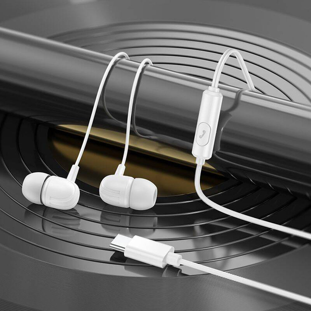 Handsfree USB-C Borofone BM77 Delicious, Czarny