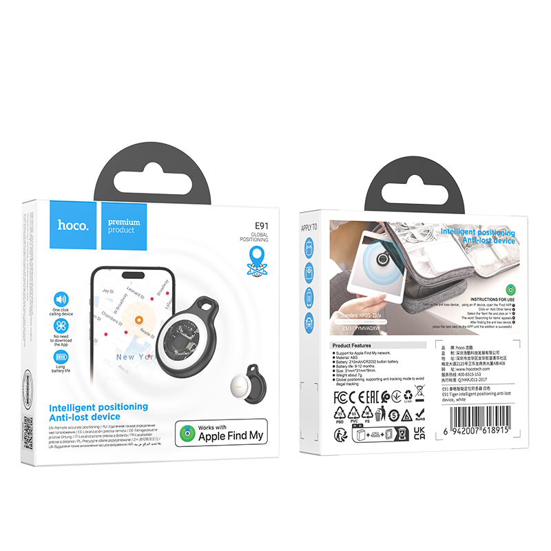 HOCO SmartTag E91 dla serii iOS, Czarny