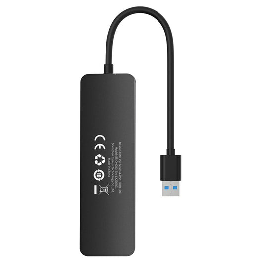 Koncentrator USB Baseus UltraJoy, 4 x USB-A 3.0, 0,15 m, czarny B0005280B111-00