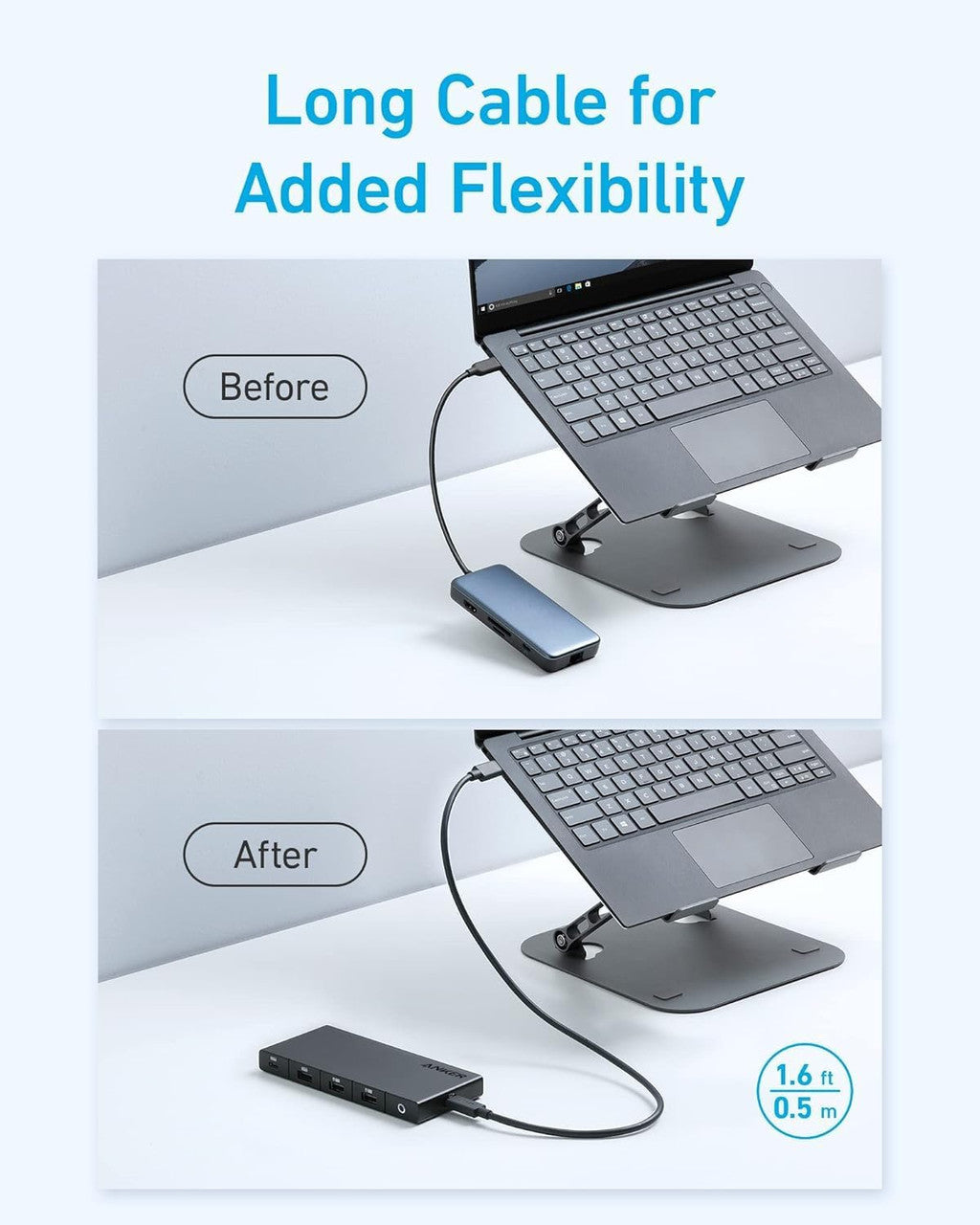 Hub USB-C Anker, 1 x USB-A 3.0 - 2 x USB-A - 3 x USB-C - 2 x HDMI - 1 x RJ45 - 1 x SD, Czarny A83A2G11