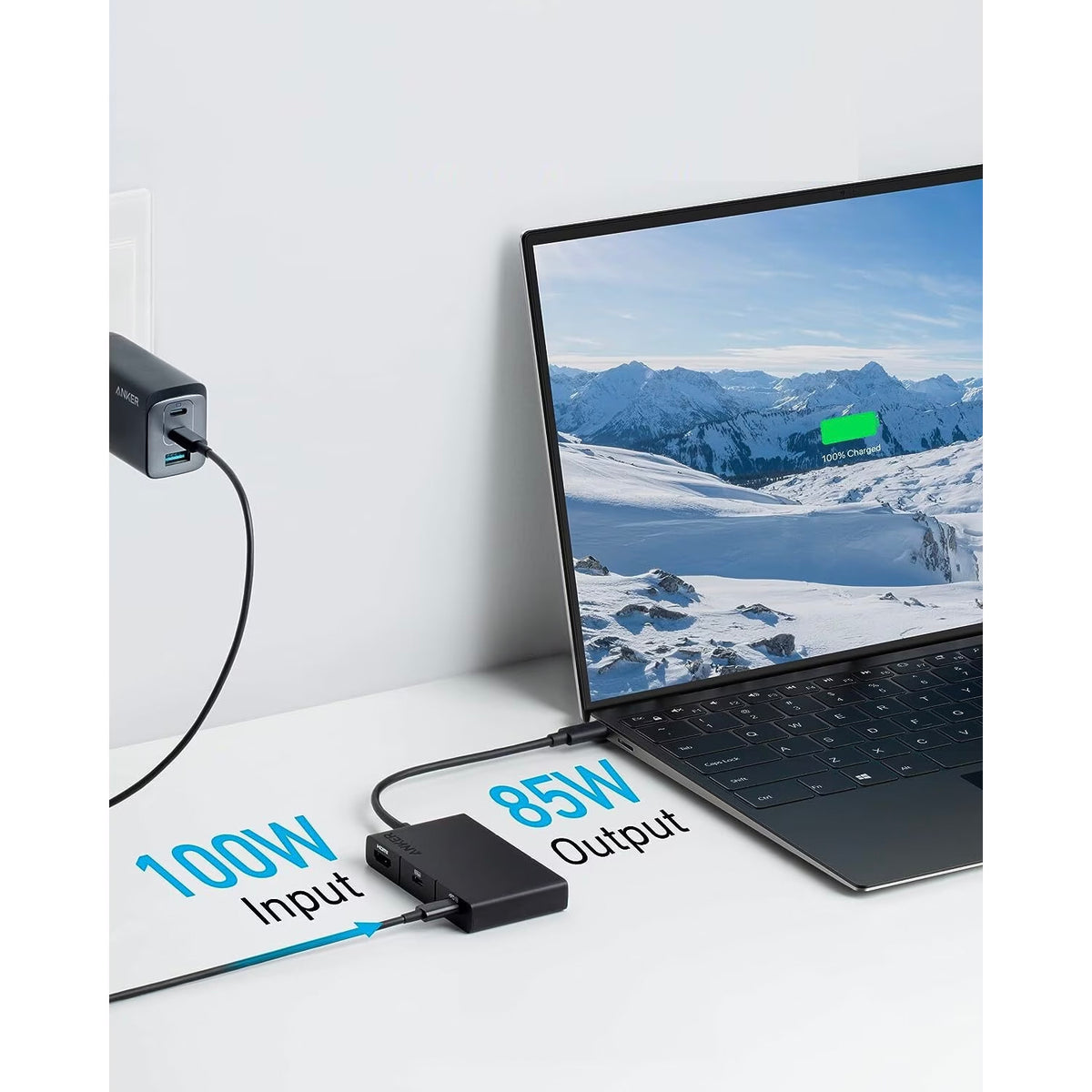 Hub USB-C Anker 332, 2 x USB-A - 2 x USB-C - 1 x HDMI, Czarny A8356G11