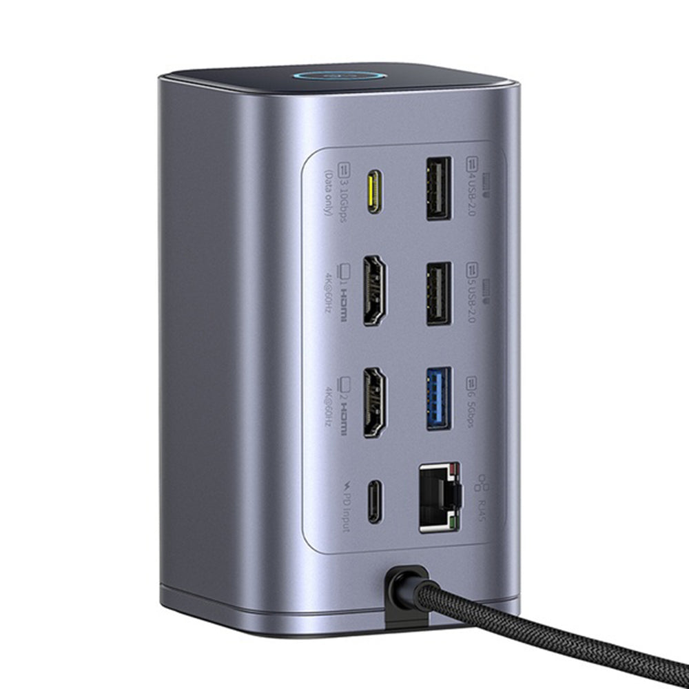 Baseus Nomos NU1 Air Spacemate Multifunctional Hub, 12-in-1, Gray B00061800123-00