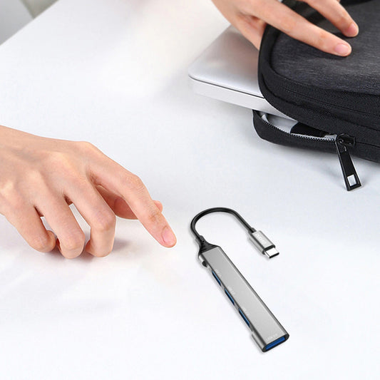 Koncentrator USB-C Dudao A16T, 3 x USB-A - 1 x USB-A 3.0, czarny