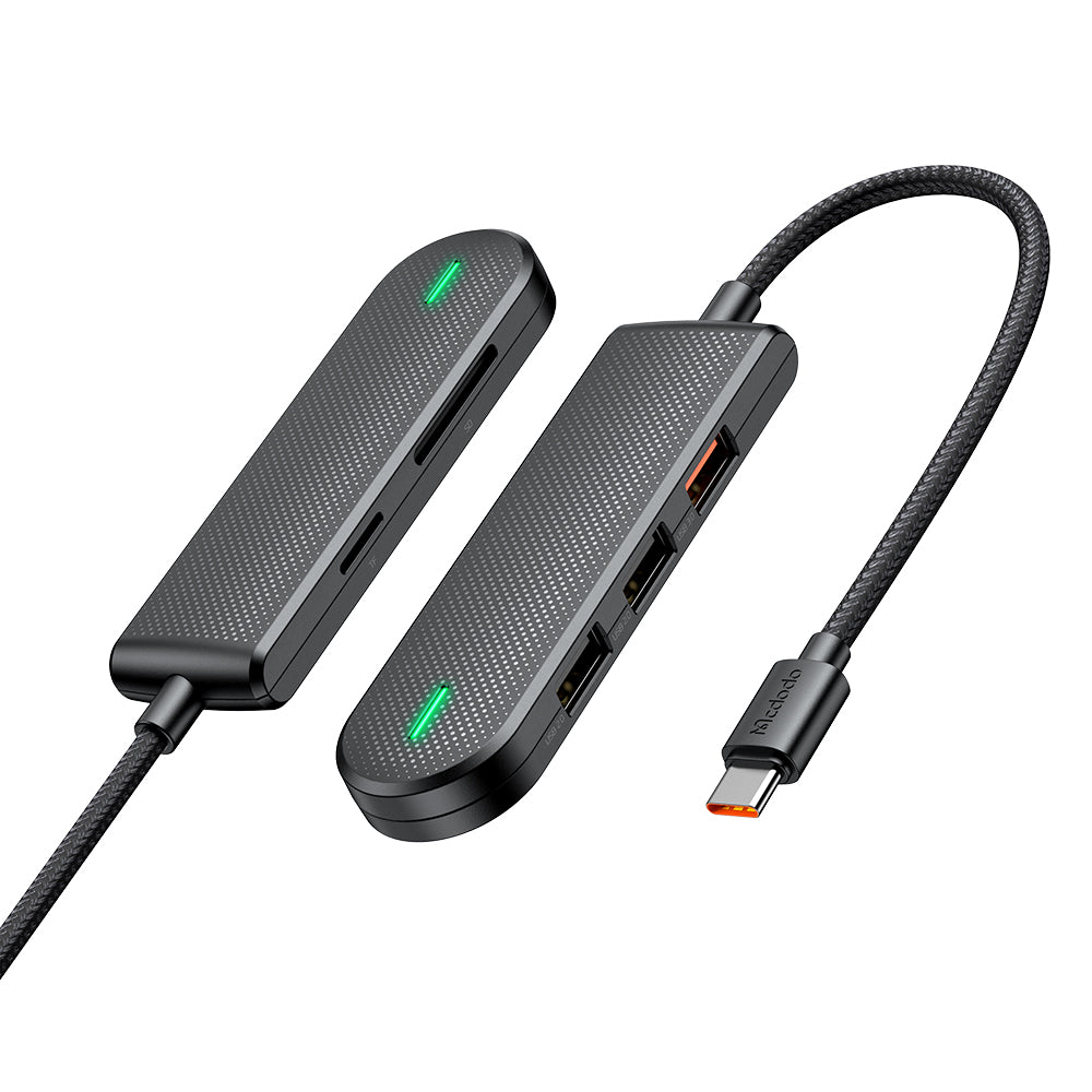 Hub USB-C McDodo HU-1430 Star, 5w1, Czarny