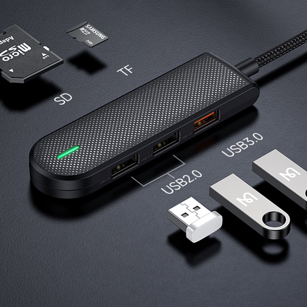 Hub USB-C McDodo HU-1430 Star, 5w1, Czarny
