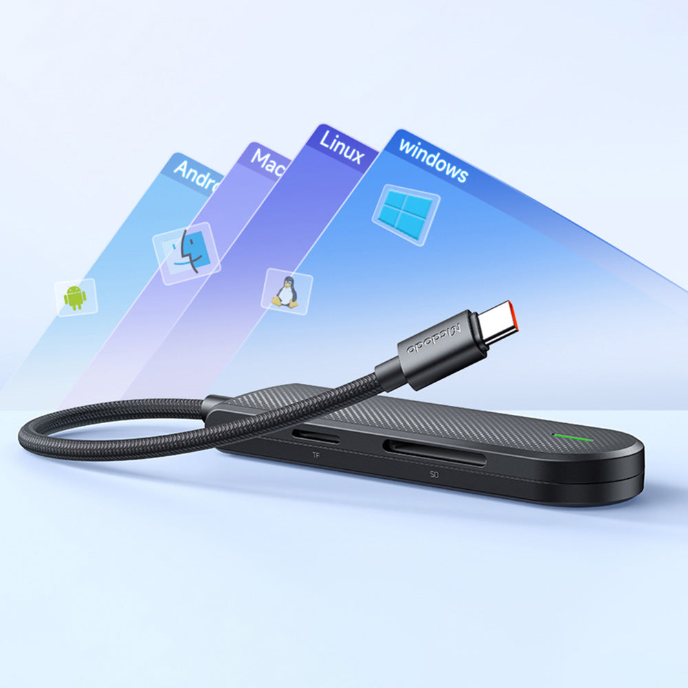 Hub USB-C McDodo HU-1430 Star, 5w1, Czarny