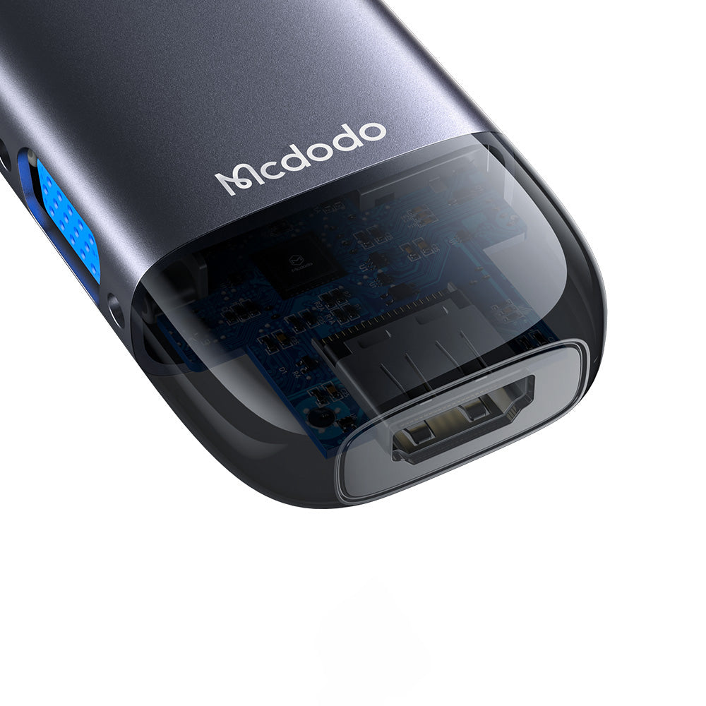 Hub USB-C McDodo HU-7420, 10w1, Szary