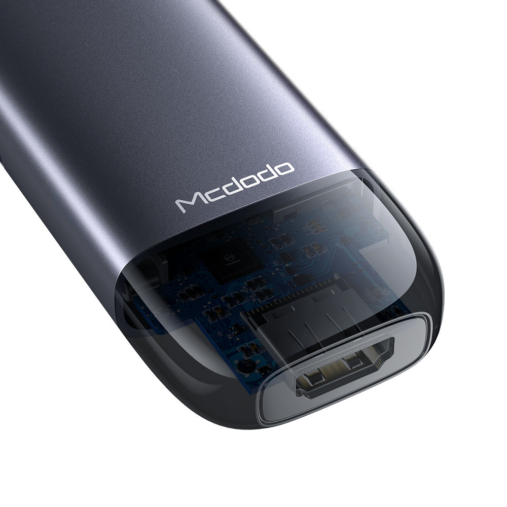 Hub USB-C McDodo HU-7740, 6w1, Szary