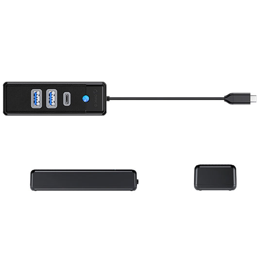 Hub USB-C Orico PWC2U-C3, 2 x USB-A 3.0 - 1 x USB-C, Czarny