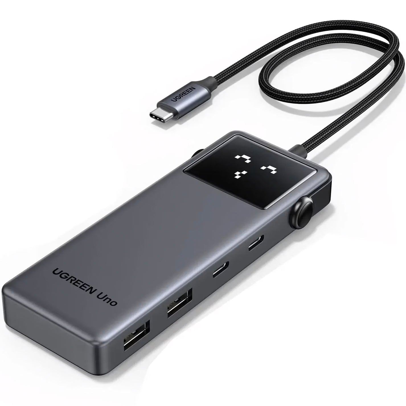Hub USB-C UGREEN CM888 Uno, 2 x USB-A 3.2 - 3 x USB-C - 1 x HDMI, Szary