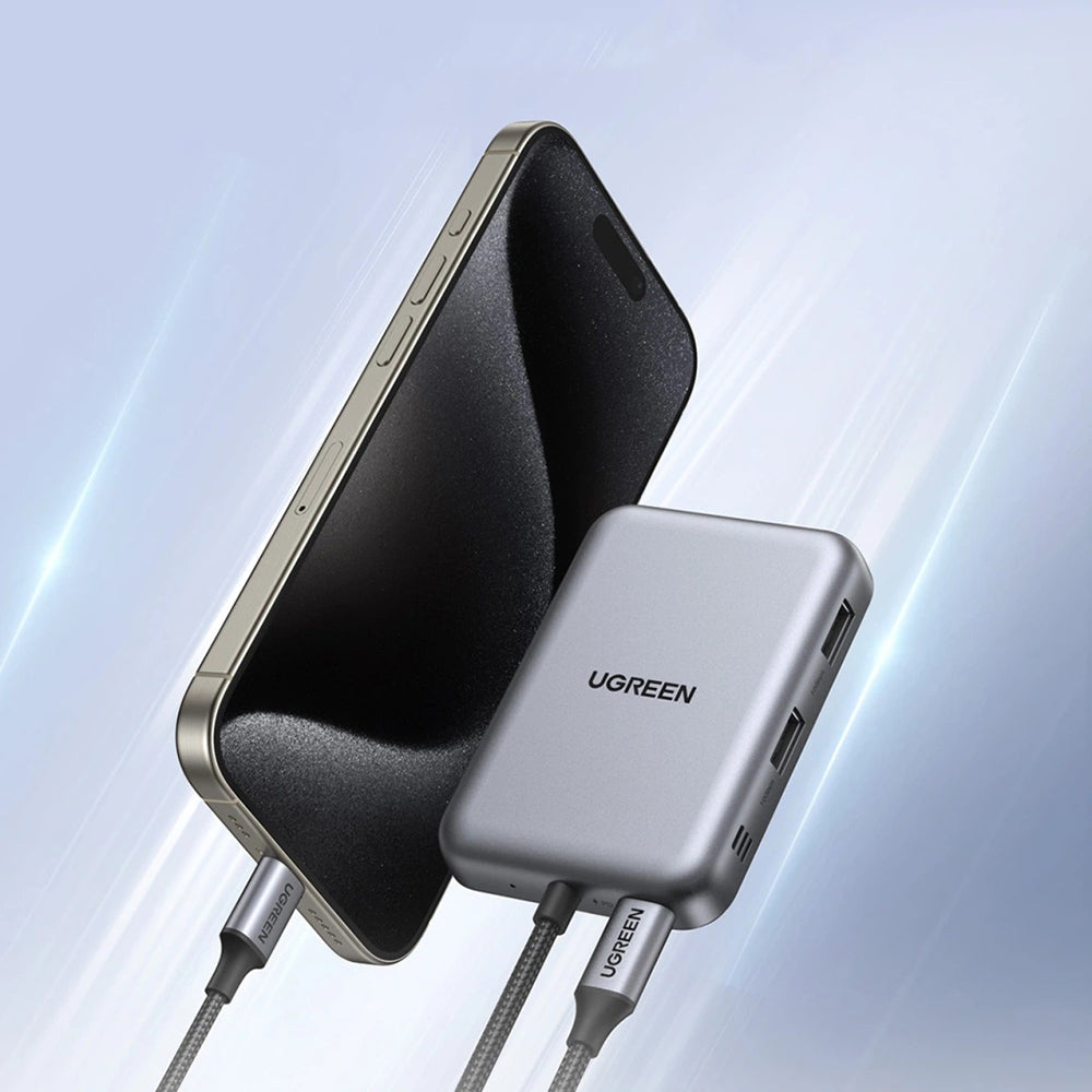 Hub USB-C UGREEN CM896 (65759), 7w1, Szary