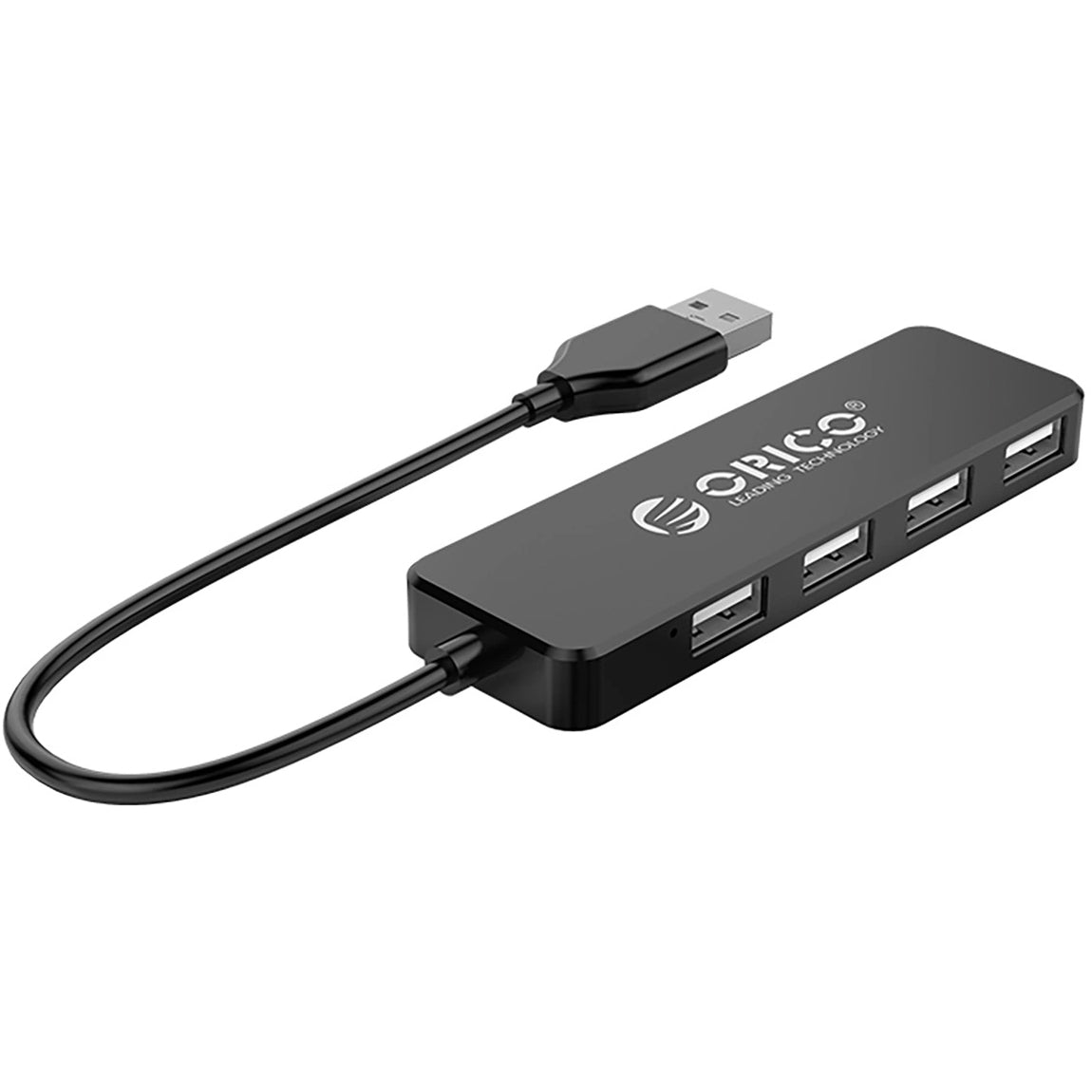 Hub USB Orico FL01, 4 x USB-A, Czarny