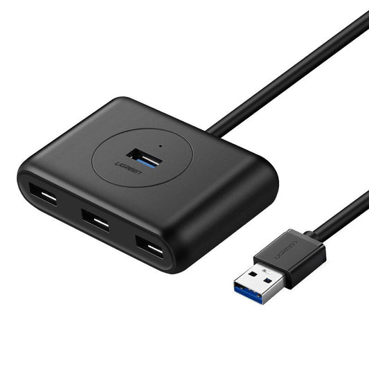 Hub USB UGREEN CR113, 4 x USB-A 3.0, 1m, Czarny