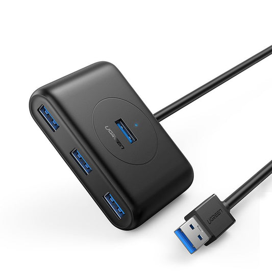 Hub USB UGREEN CR113, 4 x USB-A 3.0, 1m, Czarny