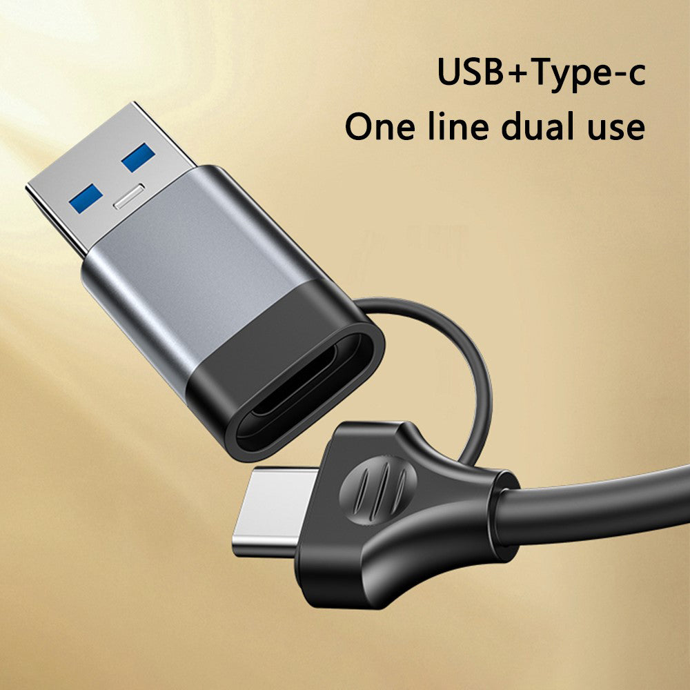 Hub USB / USB-C Yesido HB20, 5w1, Szary