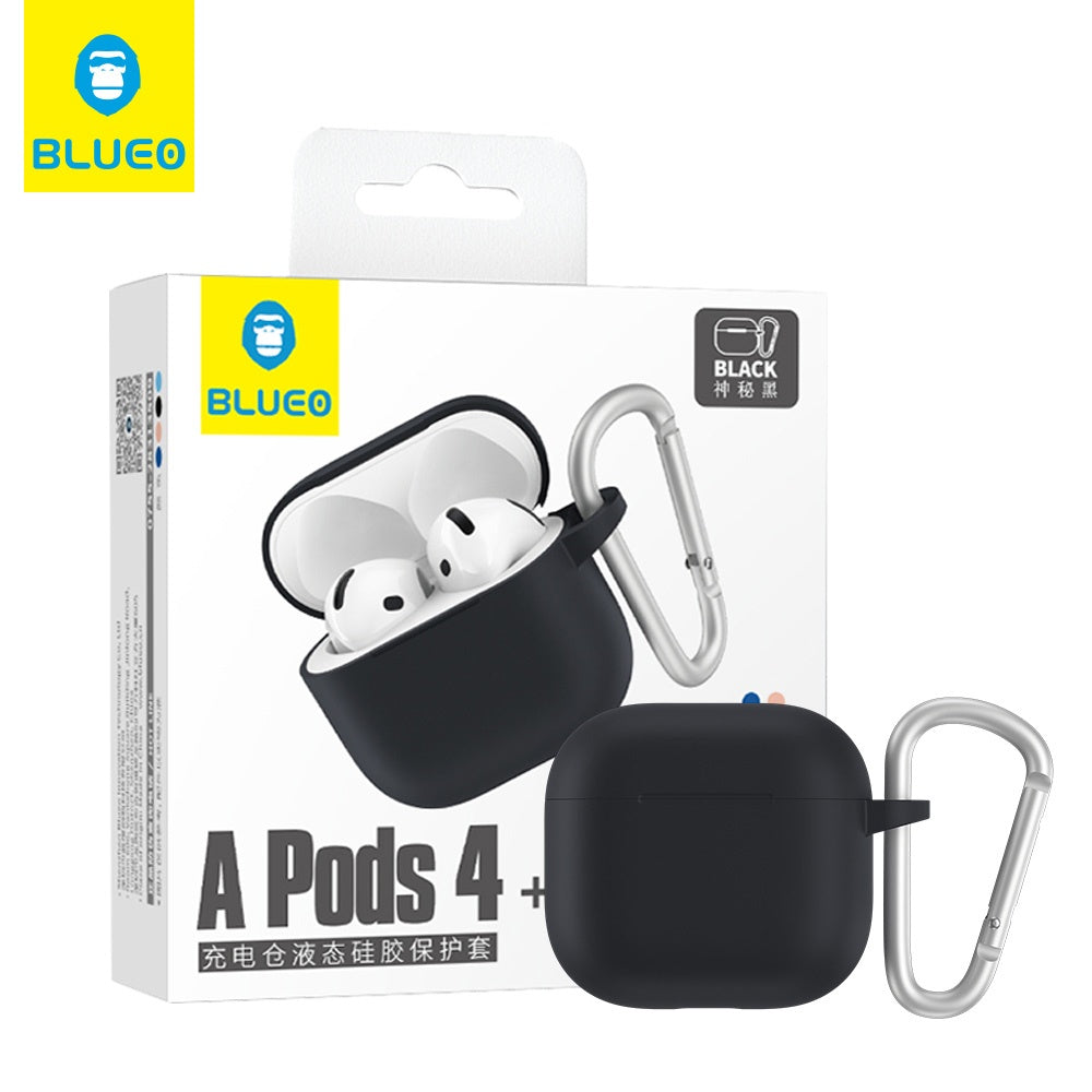 Etui Blueo Liquid do Apple AirPods 4, czarne