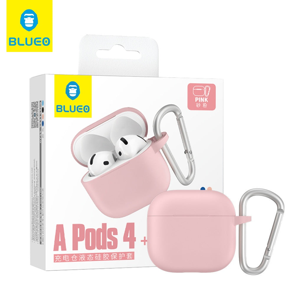 Etui Blueo Liquid do Apple AirPods 4, różowe