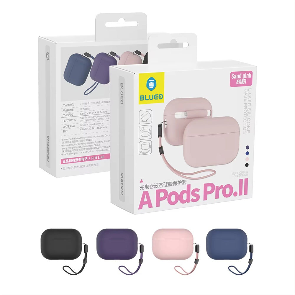 Etui Blueo Liquid do Apple AirPods Pro 2, różowe
