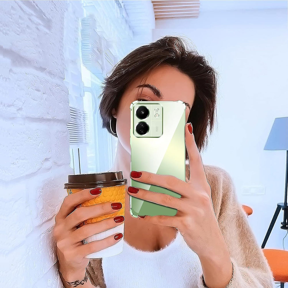 Etui z ochroną aparatu do Xiaomi Poco C65 / Redmi 13C, Techsuit, odporne na wstrząsy, przezroczyste