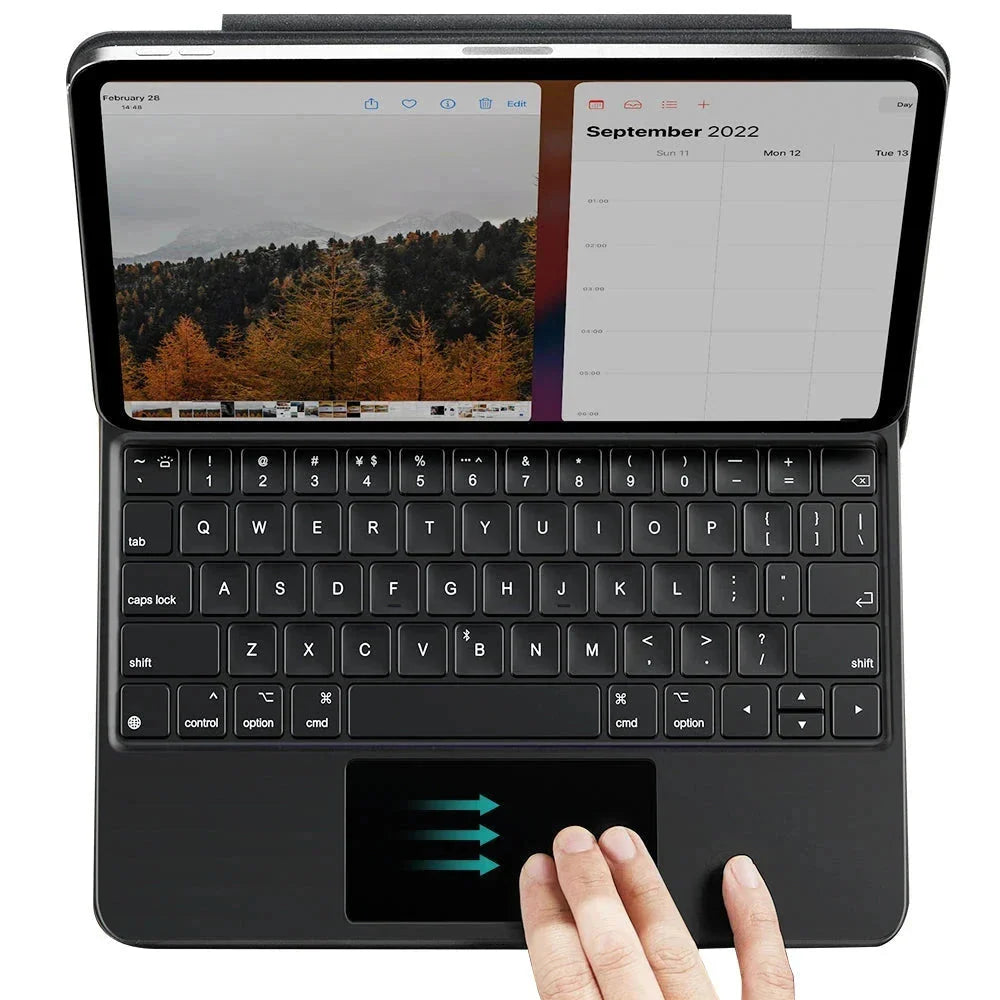 Etui z klawiaturą dla Apple iPad (2025) / (2022), ESR, Rebound, Białe