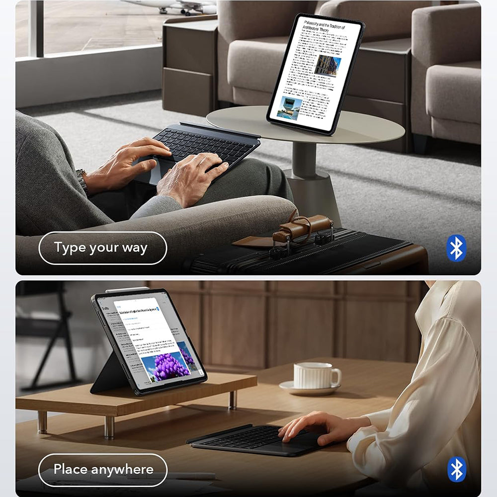 Etui z klawiaturą dla Apple iPad Air 11 (2025) / Air 11 (2024) / Air (2022) / Air (2020), ESR, Shift, Szare