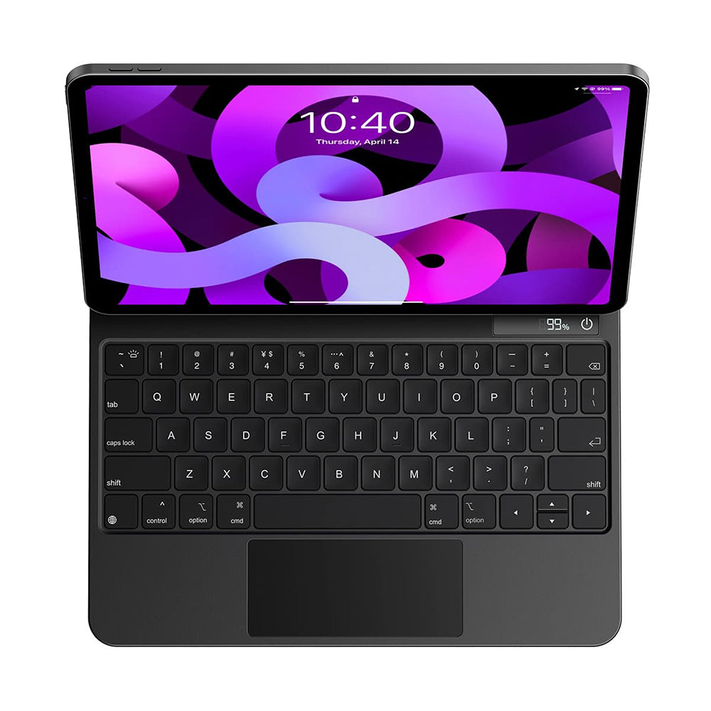 Etui z klawiaturą do Apple iPad Air (2022) / Air (2020) / Pro 11 (2018), Baseus, Brilliance z wyświetlaczem cyfrowym, szary ARJK010016
