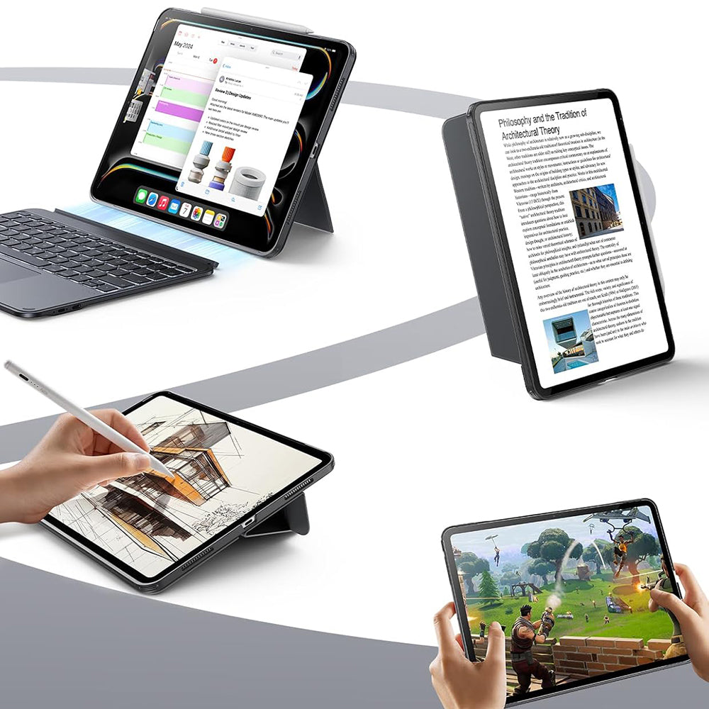 Etui z klawiaturą dla Apple iPad Pro 11 (2024), ESR, Shift, Szare