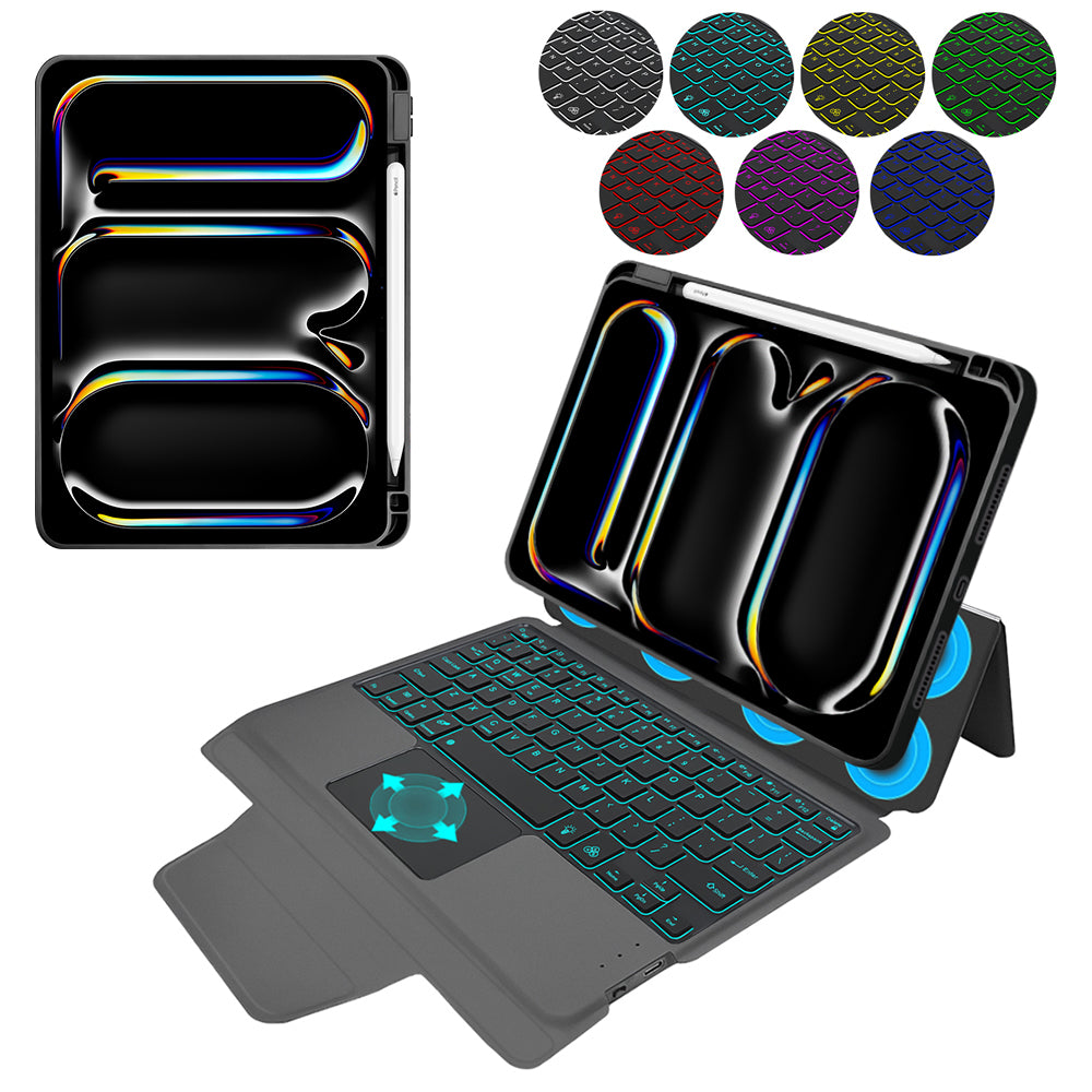 Etui z klawiaturą do Apple iPad Pro 11 (2024), Techsuit, KeyTab Pro, czarne