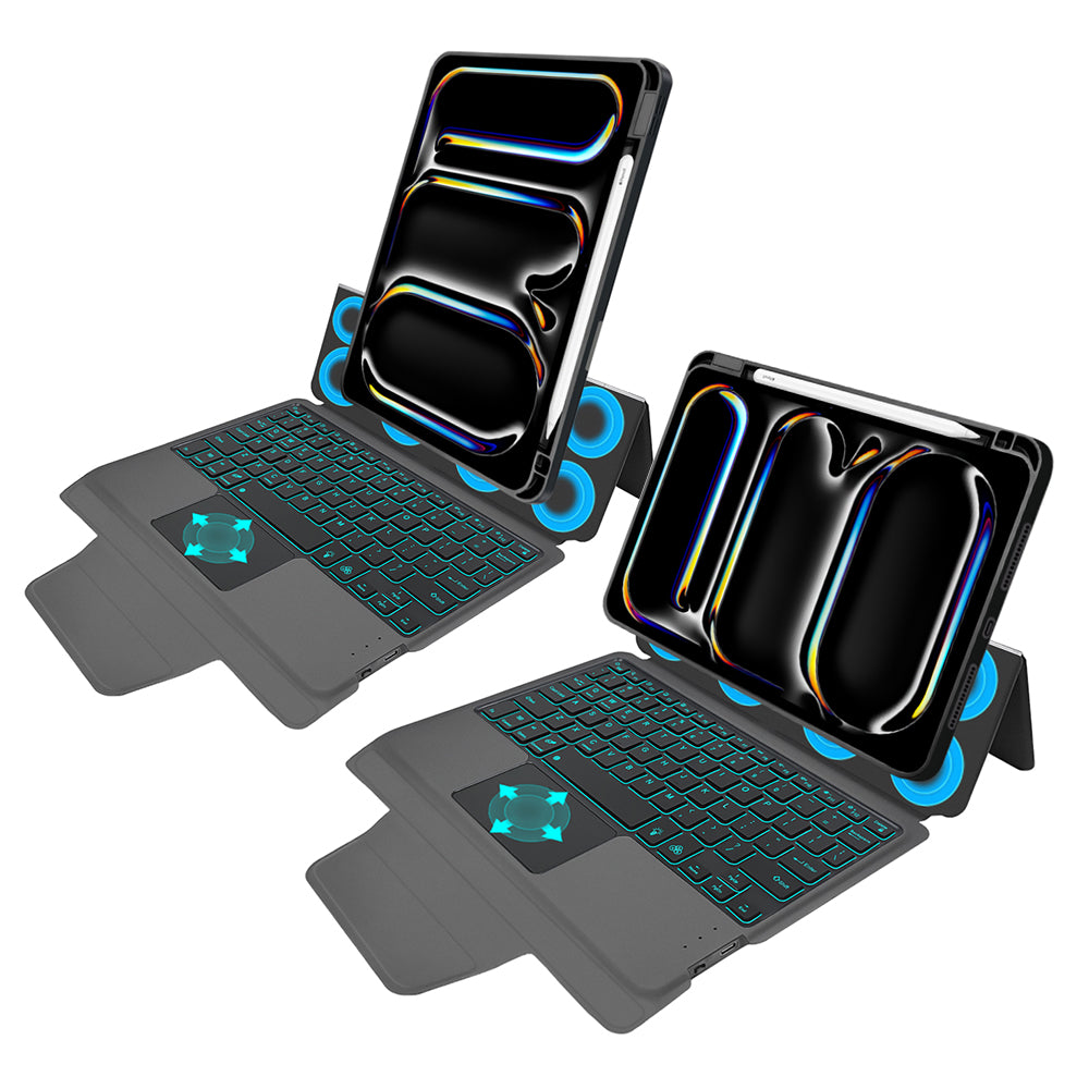 Etui z klawiaturą do Apple iPad Pro 11 (2024), Techsuit, KeyTab Pro, czarne