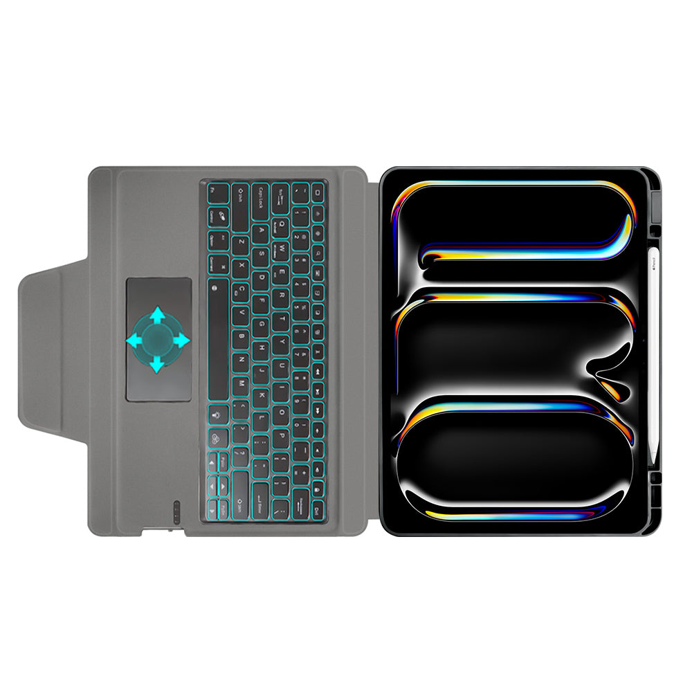 Etui z klawiaturą do Apple iPad Pro 13 (2024), Techsuit, KeyTab Pro, czarne