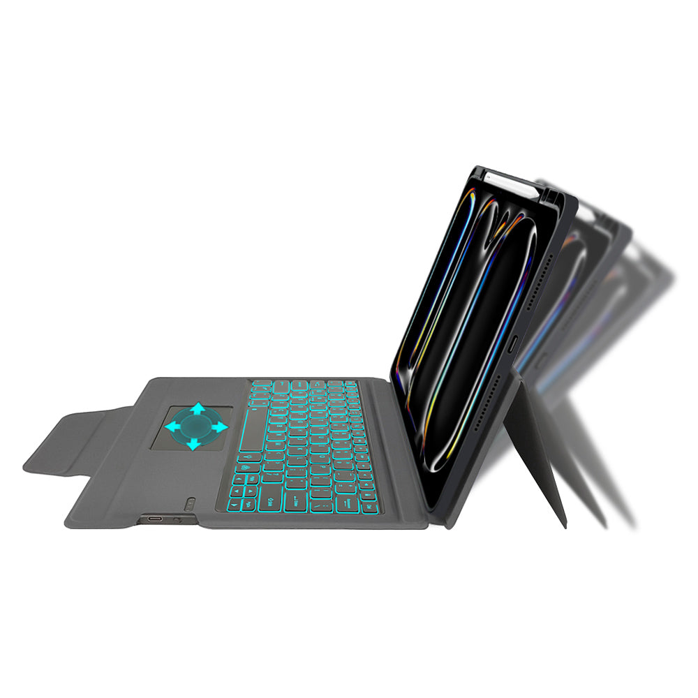 Etui z klawiaturą do Apple iPad Pro 13 (2024), Techsuit, KeyTab Pro, czarne
