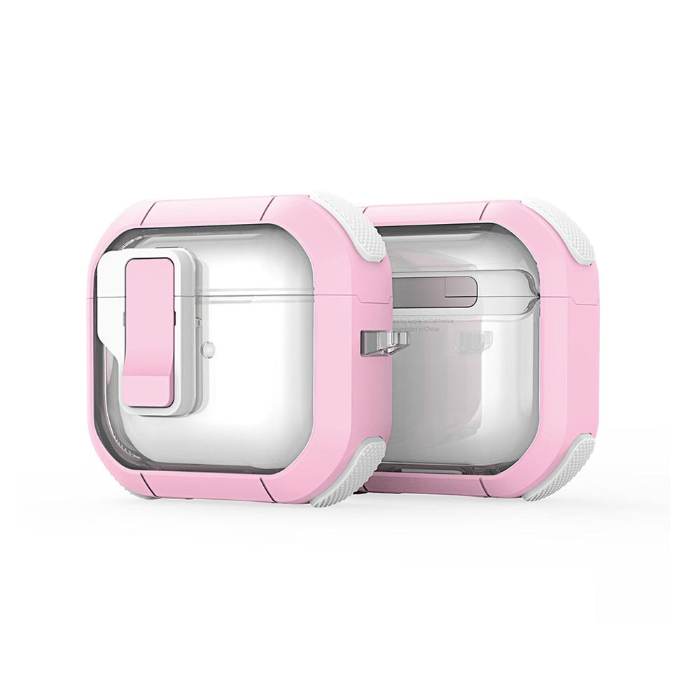 Etui DUX DUCIS PECN dla Apple AirPods 4, Różowo-Białe